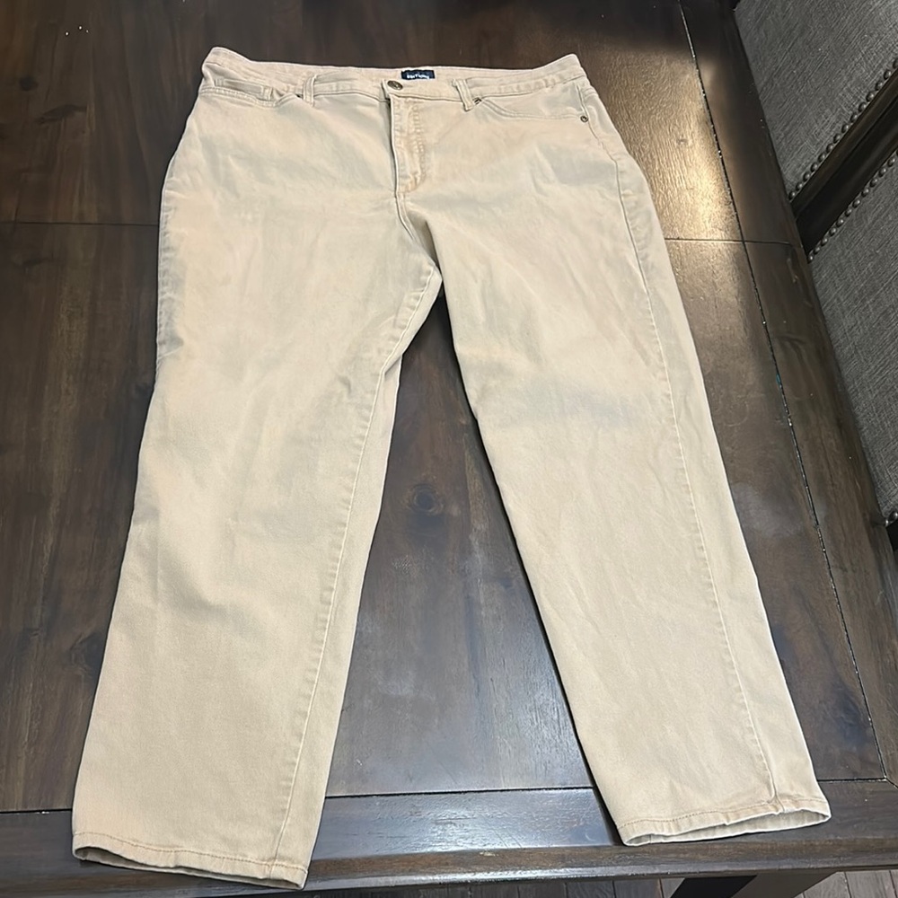 Beige Casual Pants